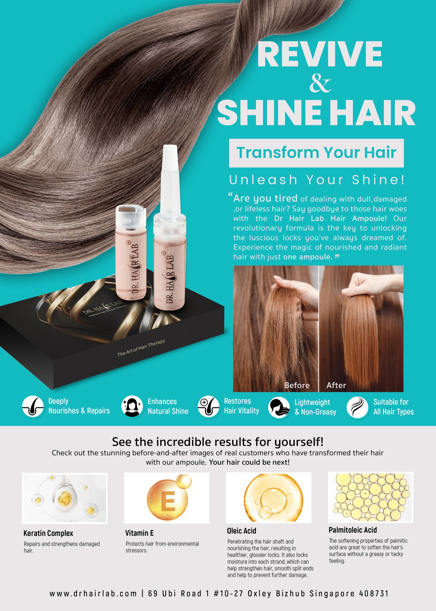 Dr Hair Lab Leave-in Hair Ampoule (5ml x 10 vials)